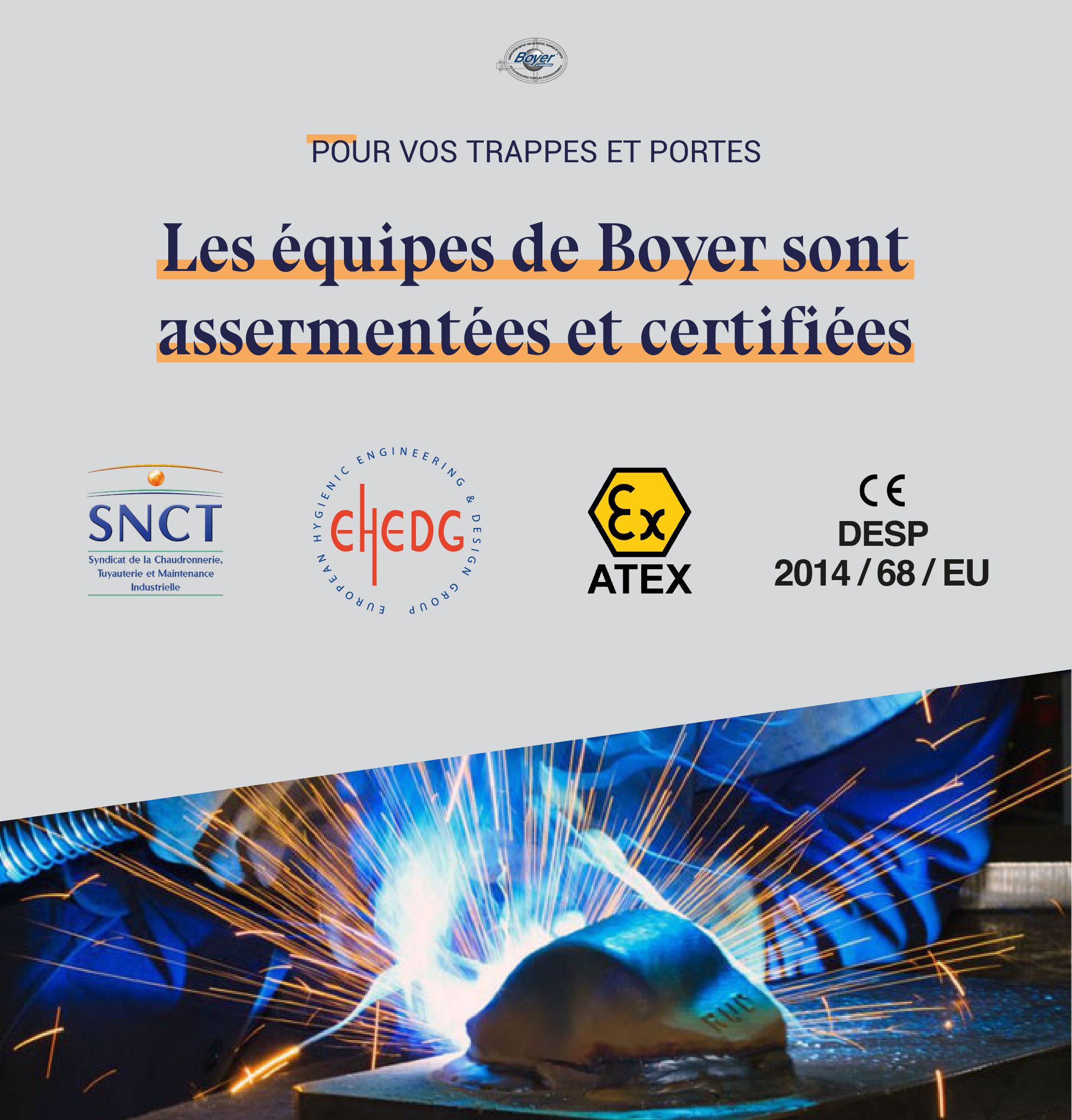 Les certifications des ateliers Boyer
