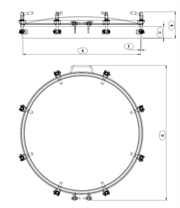 P22-800 Exterior Round Pressure Doors